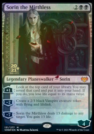 Sorin the Mirthless [Innistrad: Crimson Vow Prerelease Promos] | Dragon's Lair Comics and Fantasy Houston TX