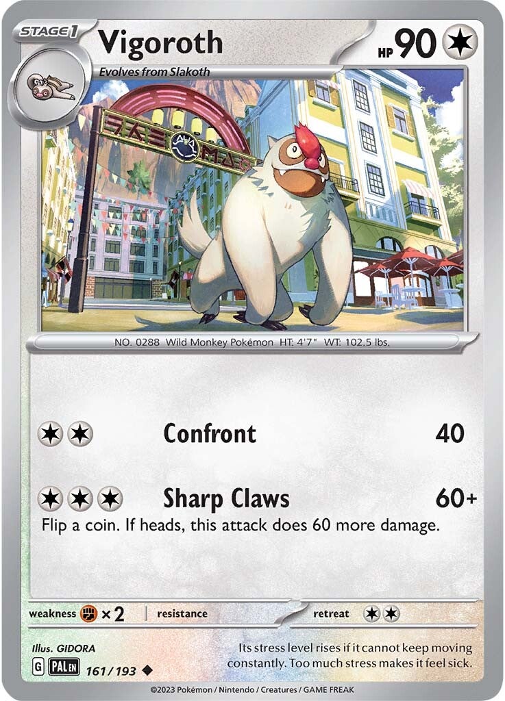 Vigoroth (161/193) [Scarlet & Violet: Paldea Evolved] | Dragon's Lair Comics and Fantasy Houston TX