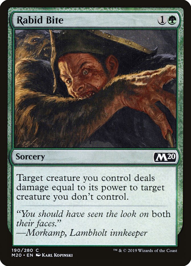 Rabid Bite [Core Set 2020] | Dragon's Lair Comics and Fantasy Houston TX