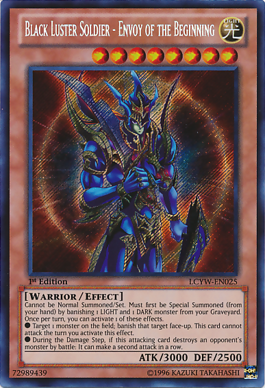 Black Luster Soldier - Envoy of the Beginning [LCYW-EN025] Secret Rare | Dragon's Lair Comics and Fantasy Houston TX