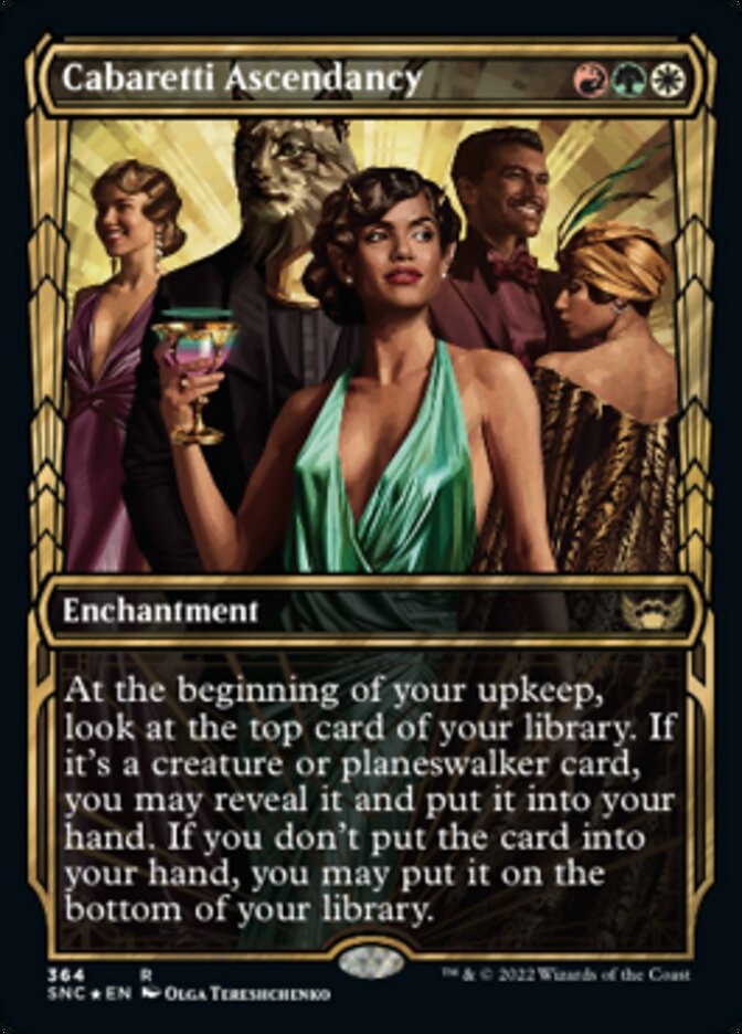 Cabaretti Ascendancy (Showcase Golden Age Gilded Foil) [Streets of New Capenna] | Dragon's Lair Comics and Fantasy Houston TX