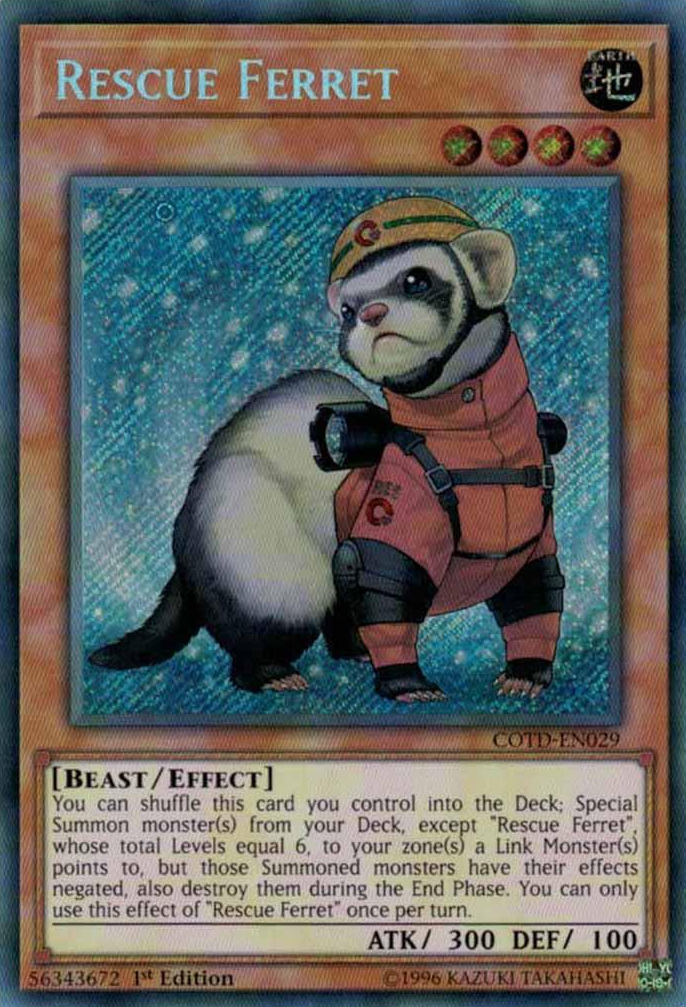 Rescue Ferret [COTD-EN029] Secret Rare | Dragon's Lair Comics and Fantasy Houston TX