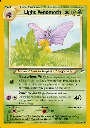Light Venomoth (53/105) [Neo Destiny Unlimited] | Dragon's Lair Comics and Fantasy Houston TX