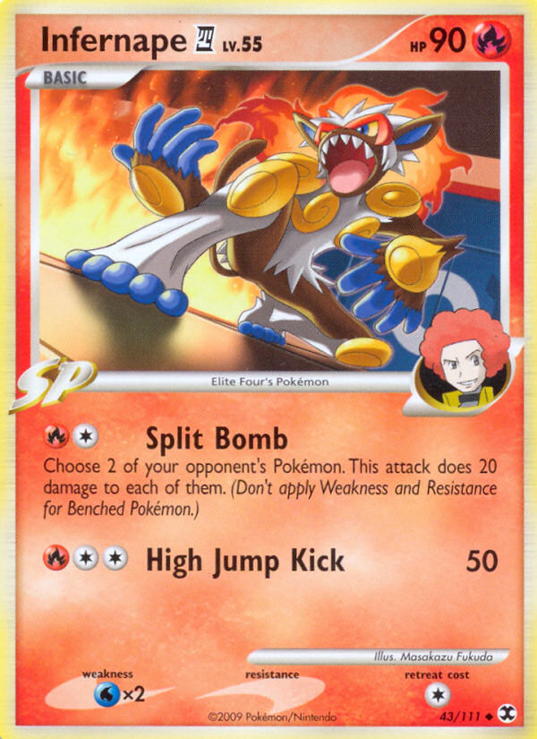 Infernape (43/111) [Platinum: Rising Rivals] | Dragon's Lair Comics and Fantasy Houston TX