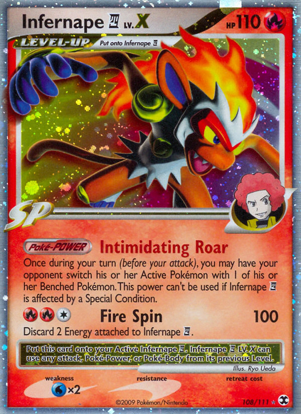 Infernape LV.X (108/111) [Platinum: Rising Rivals] | Dragon's Lair Comics and Fantasy Houston TX