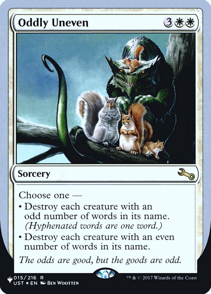 Oddly Uneven (Unfinity Foil Edition) [The List] | Dragon's Lair Comics and Fantasy Houston TX