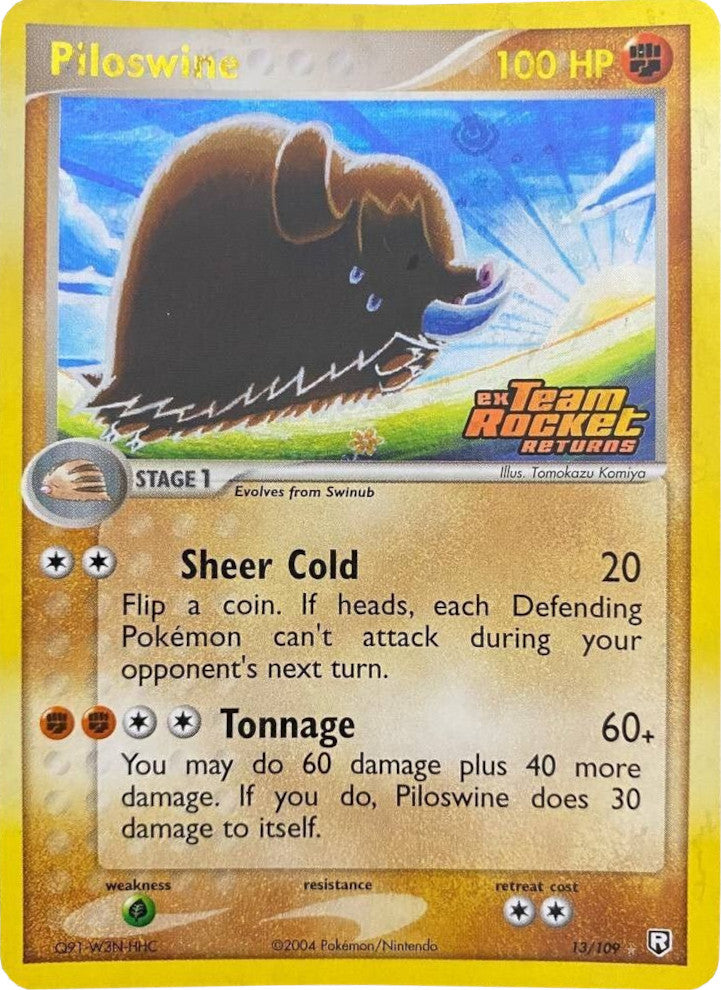 Piloswine (13/109) (Stamped) [EX: Team Rocket Returns] | Dragon's Lair Comics and Fantasy Houston TX