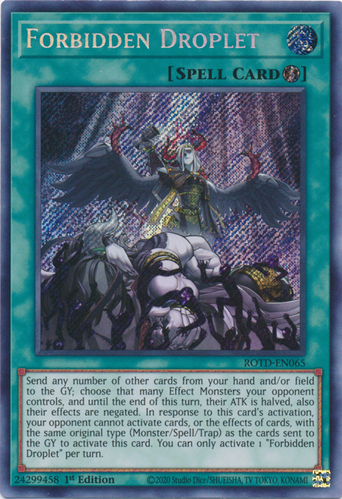 Forbidden Droplet [ROTD-EN065] Secret Rare | Dragon's Lair Comics and Fantasy Houston TX
