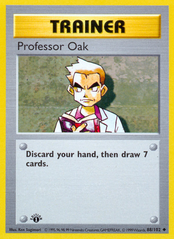Professor Oak (88/102) (Shadowless) [Base Set 1st Edition] | Dragon's Lair Comics and Fantasy Houston TX