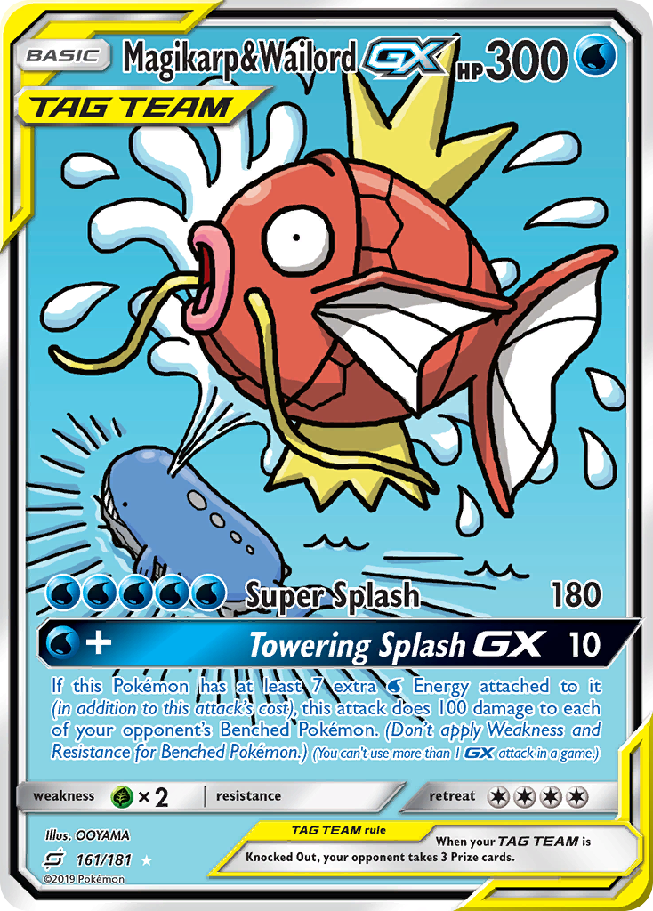Magikarp & Wailord GX (161/181) [Sun & Moon: Team Up] | Dragon's Lair Comics and Fantasy Houston TX