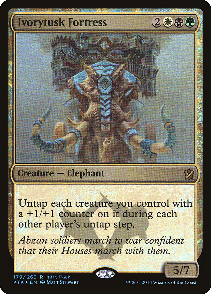 Ivorytusk Fortress (Intro Pack) [Khans of Tarkir Promos] | Dragon's Lair Comics and Fantasy Houston TX