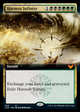 Harness Infinity (Extended Art) [Strixhaven: School of Mages] | Dragon's Lair Comics and Fantasy Houston TX
