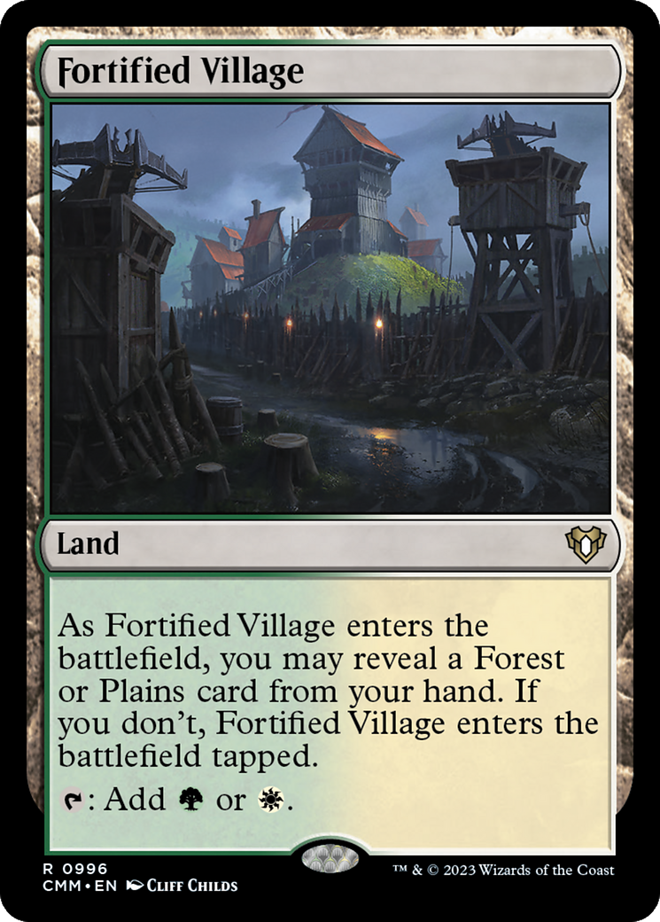Fortified Village [Commander Masters] | Dragon's Lair Comics and Fantasy Houston TX