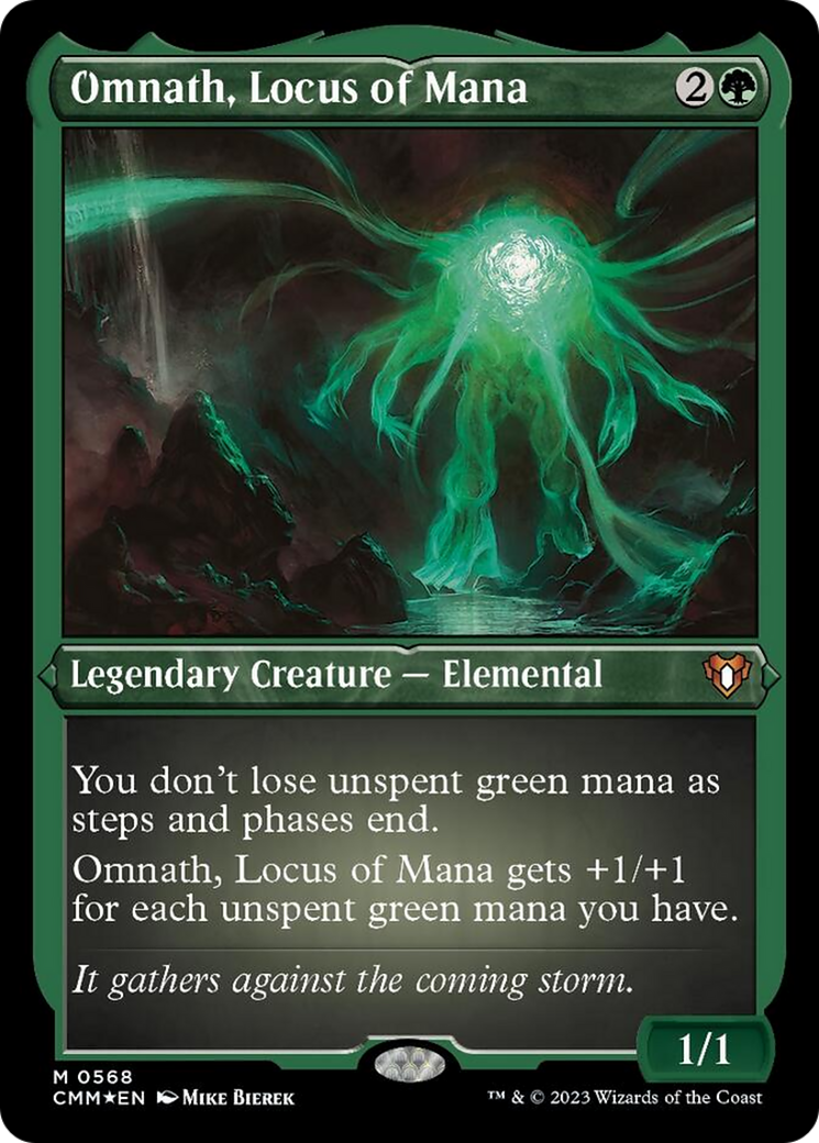 Omnath, Locus of Mana (Foil Etched) [Commander Masters] | Dragon's Lair Comics and Fantasy Houston TX