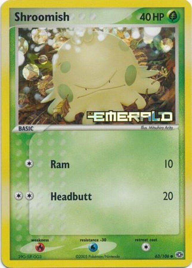Shroomish (63/106) (Stamped) [EX: Emerald] | Dragon's Lair Comics and Fantasy Houston TX