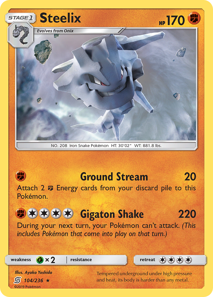 Steelix (104/236) [Sun & Moon: Unified Minds] | Dragon's Lair Comics and Fantasy Houston TX