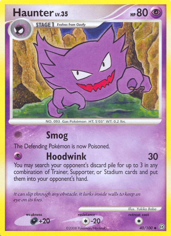 Haunter (40/100) [Diamond & Pearl: Stormfront] | Dragon's Lair Comics and Fantasy Houston TX