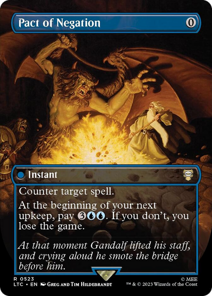 Pact of Negation (Borderless) [The Lord of the Rings: Tales of Middle-Earth Commander] | Dragon's Lair Comics and Fantasy Houston TX