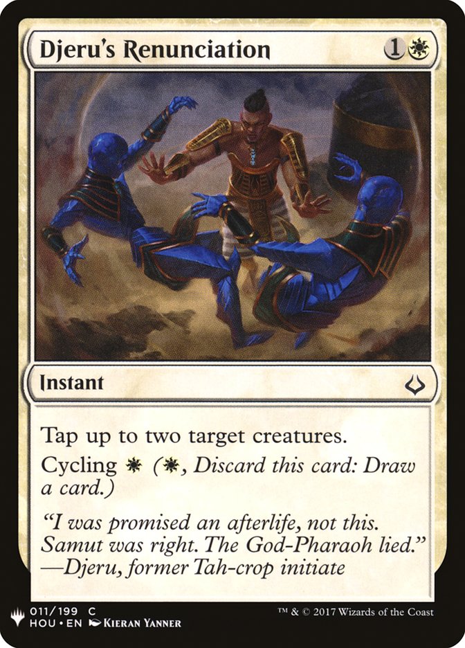 Djeru's Renunciation [Mystery Booster] | Dragon's Lair Comics and Fantasy Houston TX