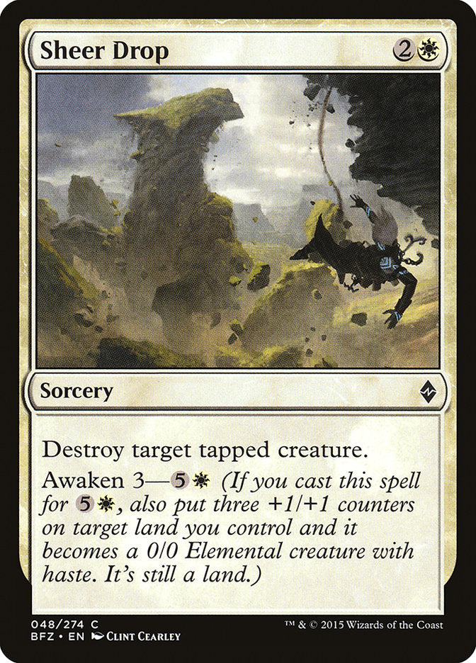 Sheer Drop [Battle for Zendikar] | Dragon's Lair Comics and Fantasy Houston TX