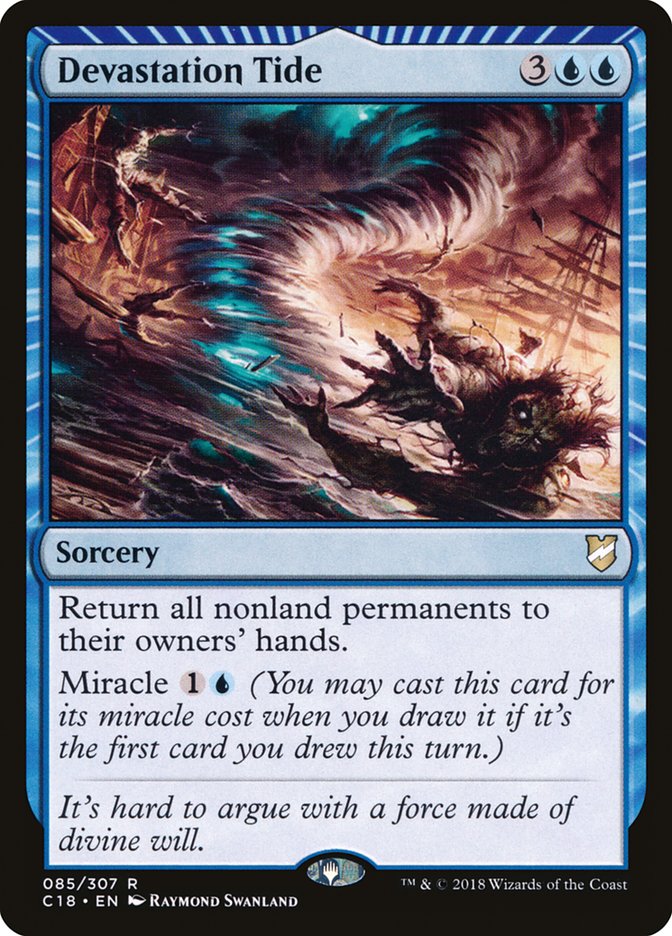 Devastation Tide [Commander 2018] | Dragon's Lair Comics and Fantasy Houston TX