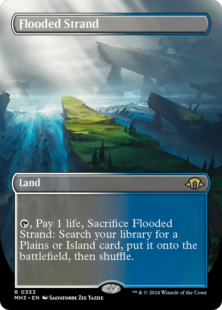Flooded Strand (Borderless) [Modern Horizons 3] | Dragon's Lair Comics and Fantasy Houston TX