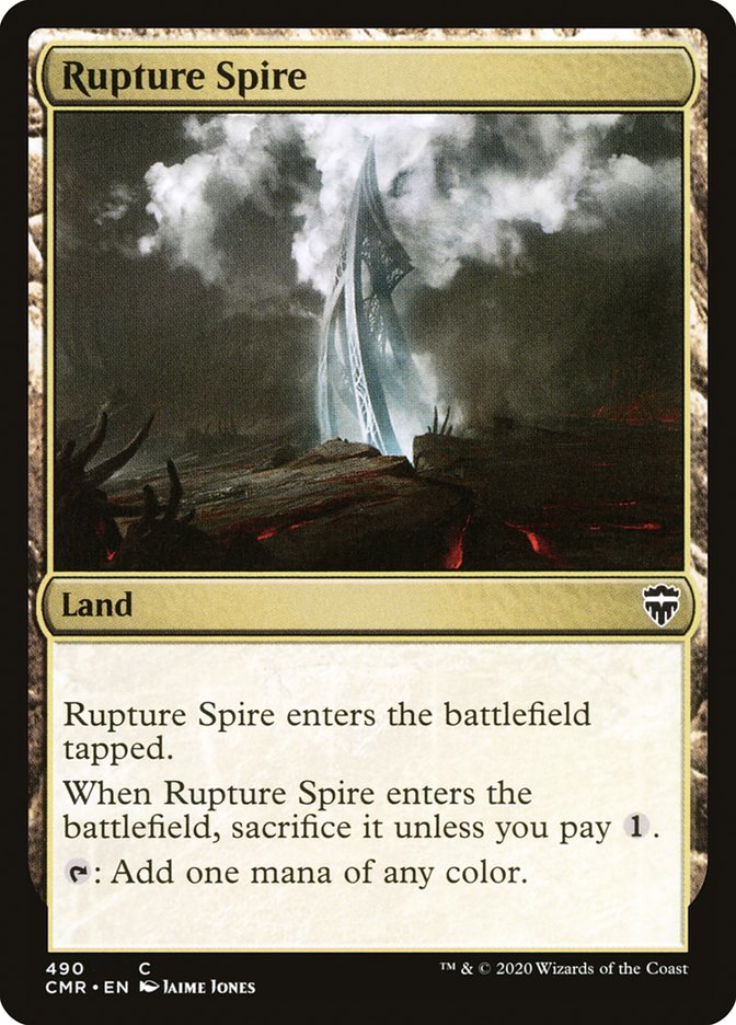 Rupture Spire (490) [Commander Legends] | Dragon's Lair Comics and Fantasy Houston TX
