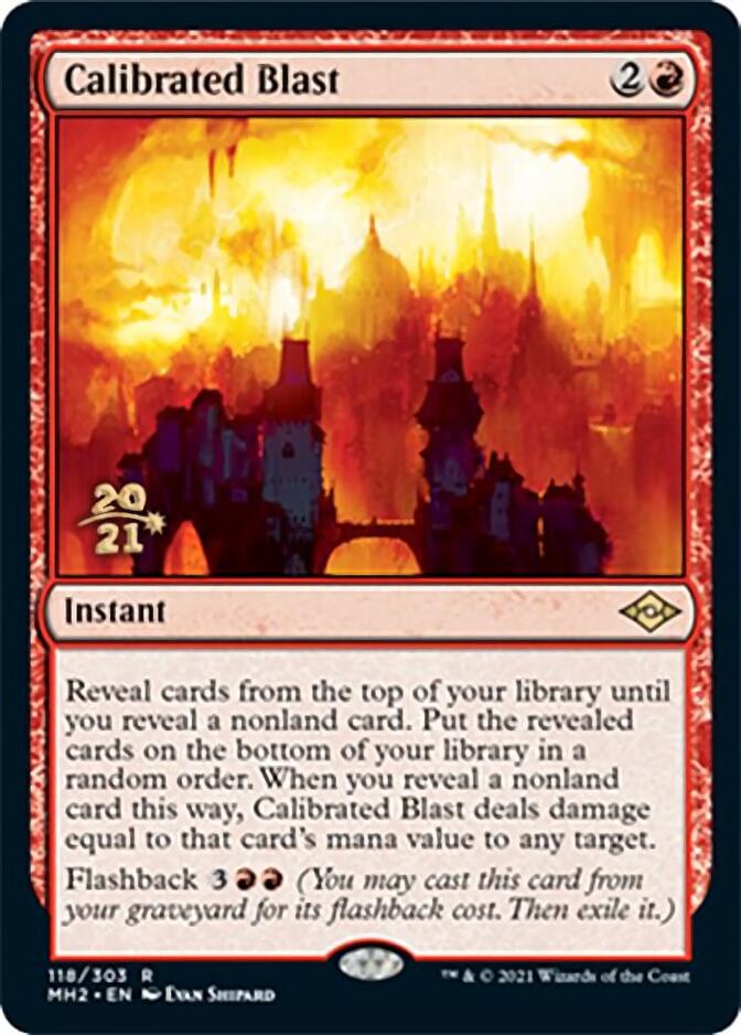 Calibrated Blast [Modern Horizons 2 Prerelease Promos] | Dragon's Lair Comics and Fantasy Houston TX