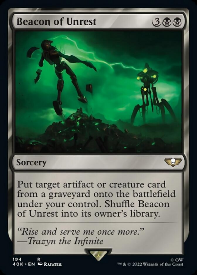 Beacon of Unrest (Surge Foil) [Warhammer 40,000] | Dragon's Lair Comics and Fantasy Houston TX