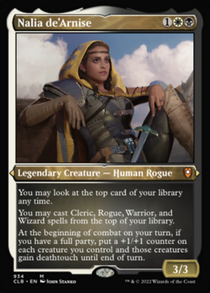 Nalia de'Arnise (Display Commander) (Foil Etched) [Commander Legends: Battle for Baldur's Gate] | Dragon's Lair Comics and Fantasy Houston TX