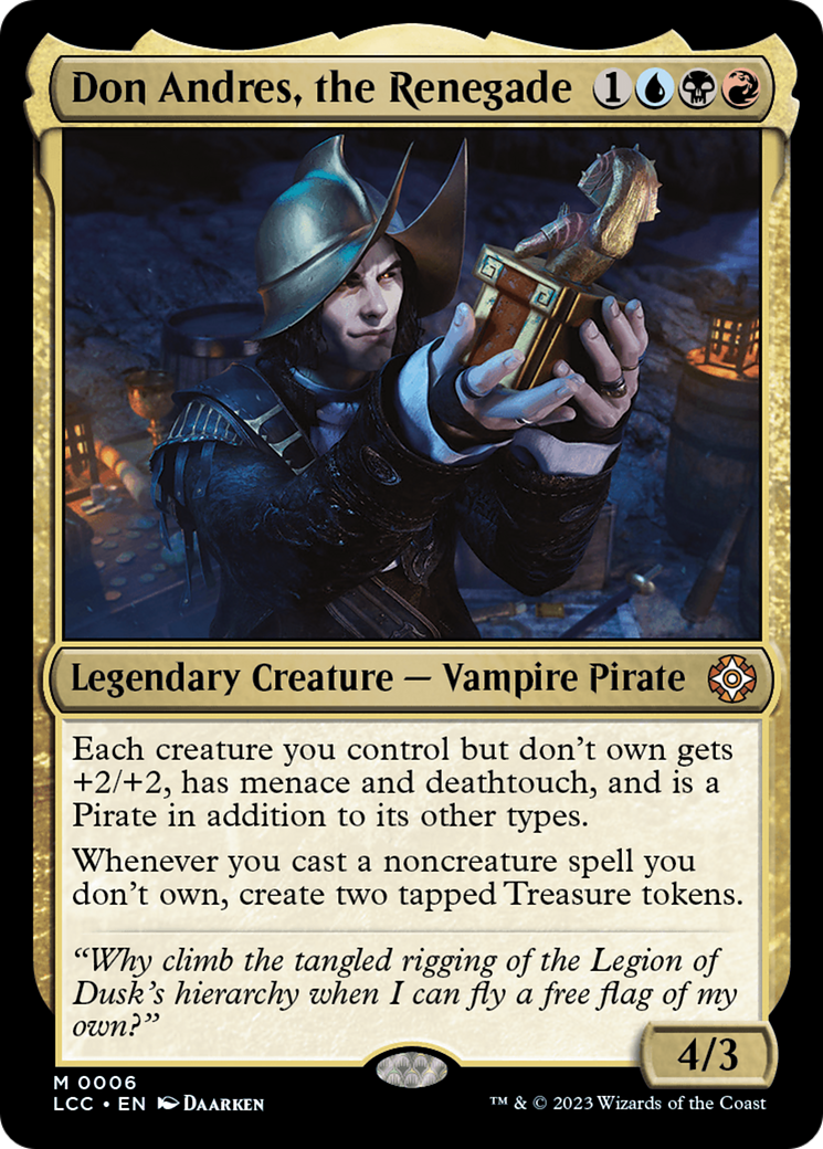 Don Andres, the Renegade [The Lost Caverns of Ixalan Commander] | Dragon's Lair Comics and Fantasy Houston TX