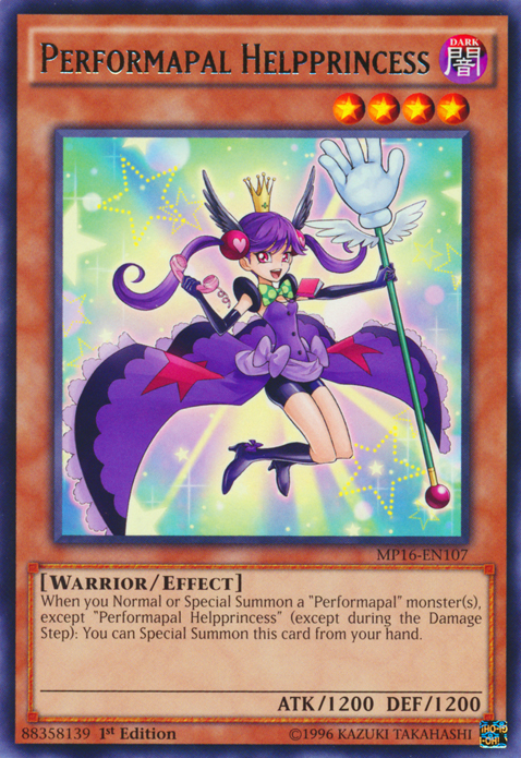 Performapal Helpprincess [MP16-EN107] Rare | Dragon's Lair Comics and Fantasy Houston TX