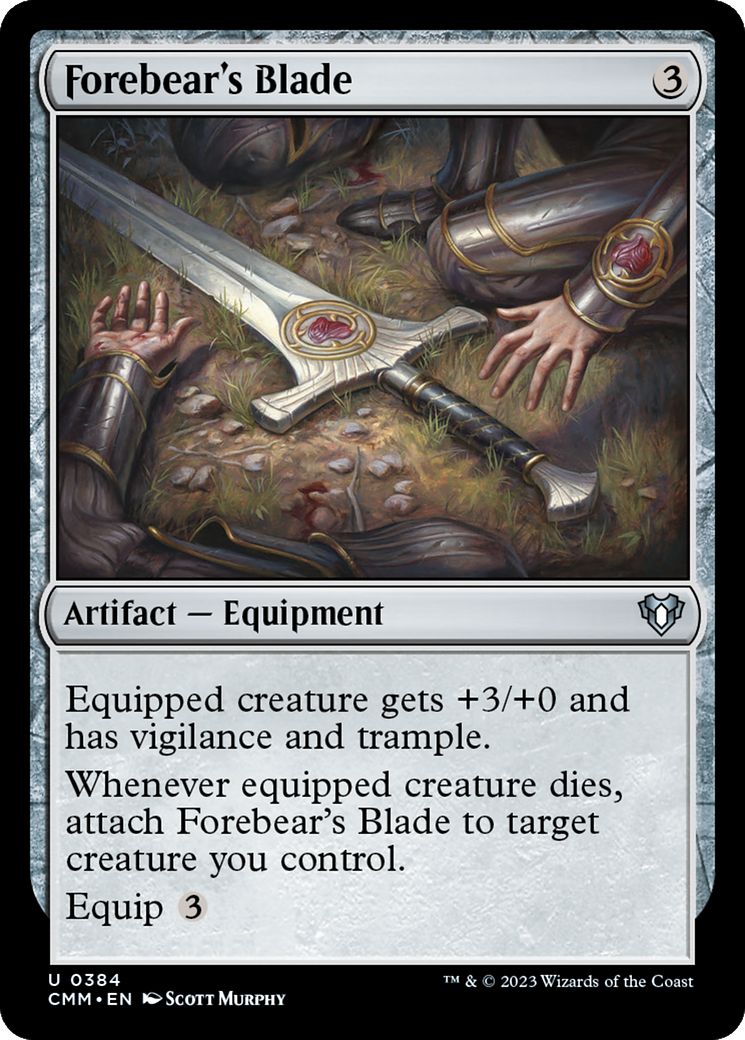 Forebear's Blade [Commander Masters] | Dragon's Lair Comics and Fantasy Houston TX