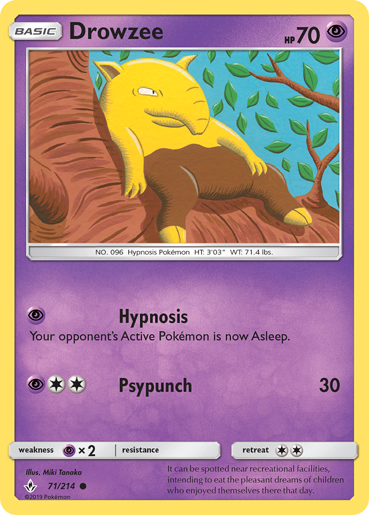 Drowzee (71/214) [Sun & Moon: Unbroken Bonds] | Dragon's Lair Comics and Fantasy Houston TX