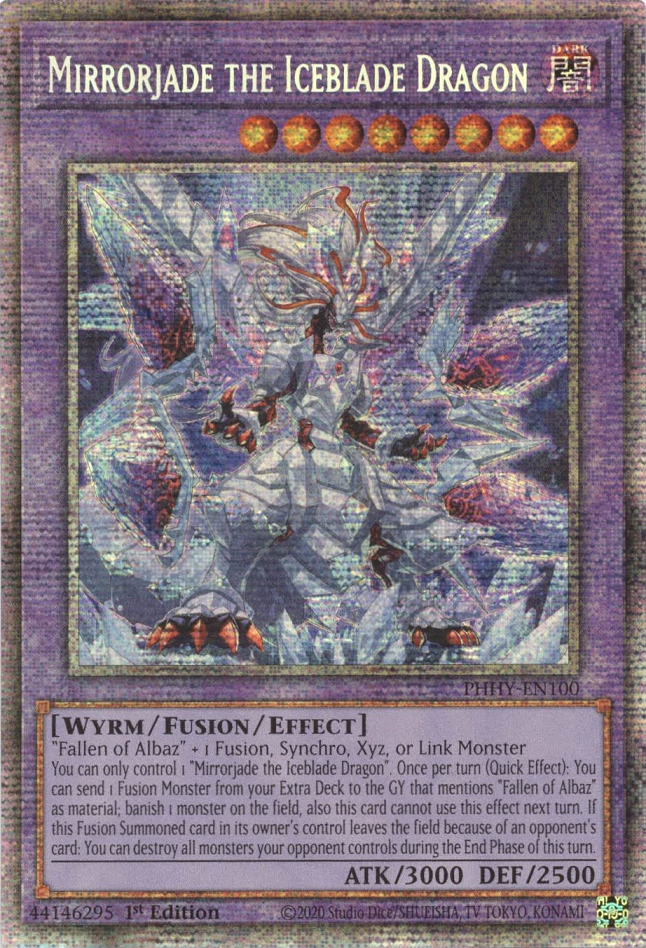 Mirrorjade the Iceblade Dragon [PHHY-EN100] Starlight Rare | Dragon's Lair Comics and Fantasy Houston TX