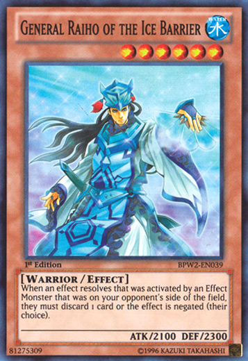 General Raiho of the Ice Barrier [BPW2-EN039] Super Rare | Dragon's Lair Comics and Fantasy Houston TX