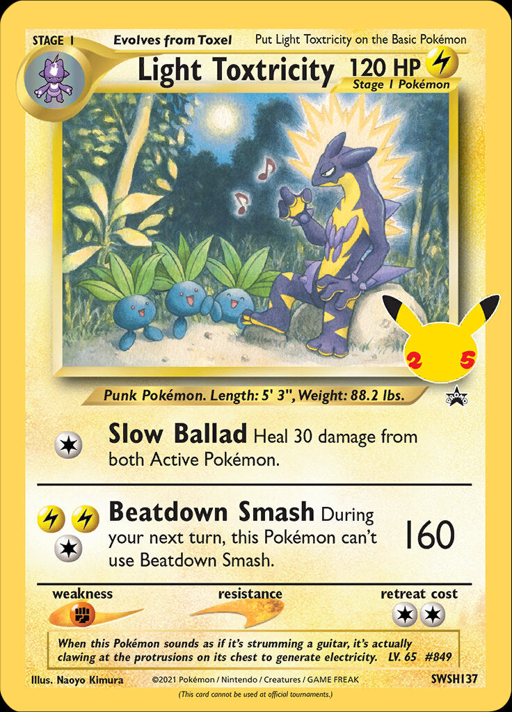 Light Toxtricity (SWSH137) (Jumbo Card) [Sword & Shield: Black Star Promos] | Dragon's Lair Comics and Fantasy Houston TX