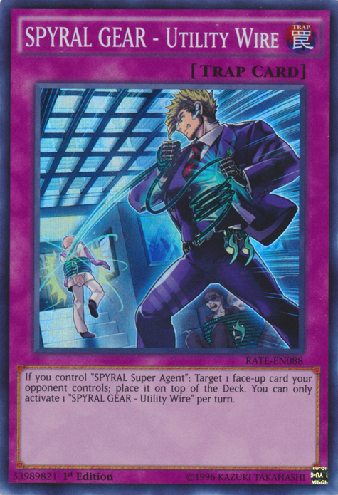 SPYRAL GEAR - Utility Wire [RATE-EN088] Super Rare | Dragon's Lair Comics and Fantasy Houston TX
