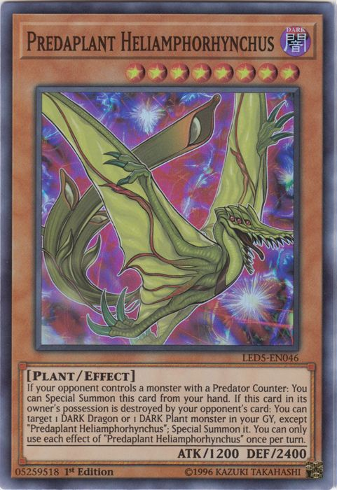 Predaplant Heliamphorhynchus [LED5-EN046] Super Rare | Dragon's Lair Comics and Fantasy Houston TX
