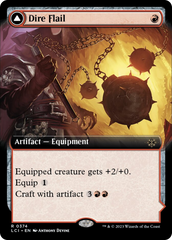 Dire Flail (Extended Art) [The Lost Caverns of Ixalan] | Dragon's Lair Comics and Fantasy Houston TX