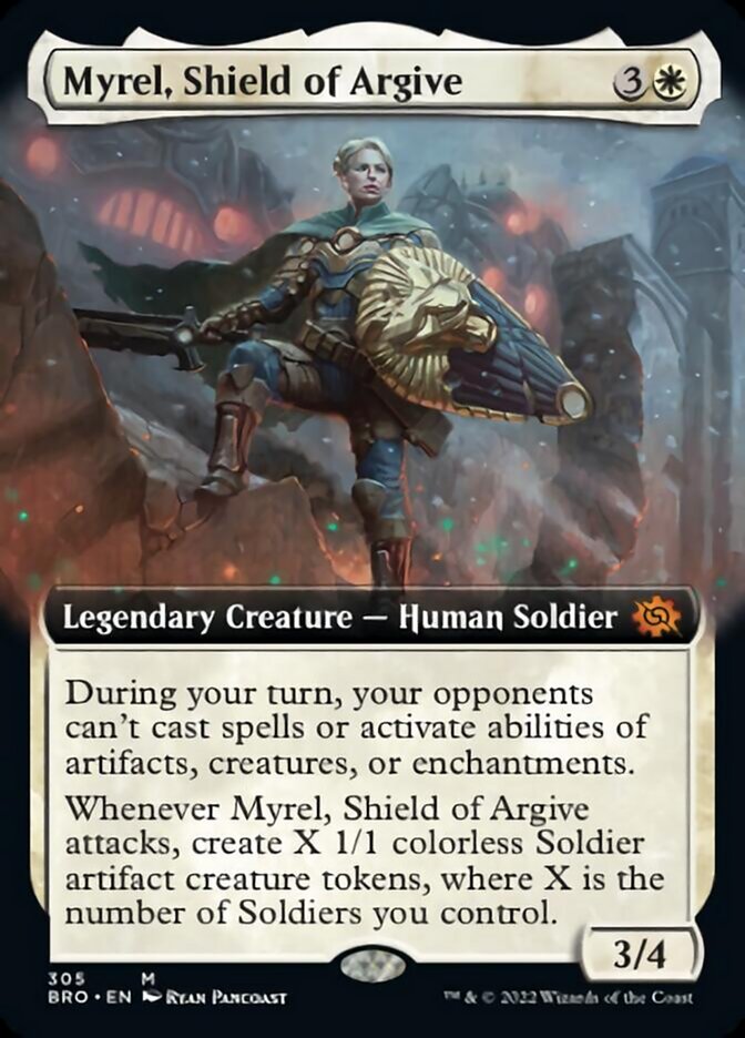 Myrel, Shield of Argive (Extended Art) [The Brothers' War] | Dragon's Lair Comics and Fantasy Houston TX