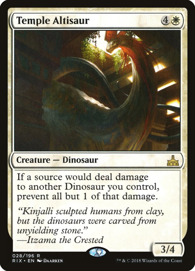 Temple Altisaur [Rivals of Ixalan] | Dragon's Lair Comics and Fantasy Houston TX