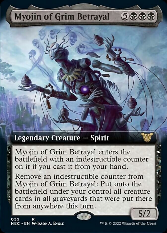 Myojin of Grim Betrayal (Extended Art) [Kamigawa: Neon Dynasty Commander] | Dragon's Lair Comics and Fantasy Houston TX