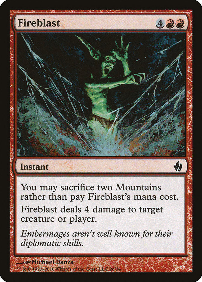 Fireblast [Premium Deck Series: Fire and Lightning] | Dragon's Lair Comics and Fantasy Houston TX