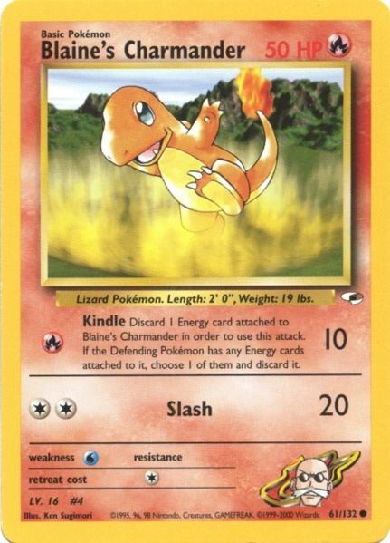 Blaine's Charmander (61/132) [Gym Heroes Unlimited] | Dragon's Lair Comics and Fantasy Houston TX