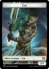 Bird // Cat Double-Sided Token [Phyrexia: All Will Be One Commander Tokens] | Dragon's Lair Comics and Fantasy Houston TX
