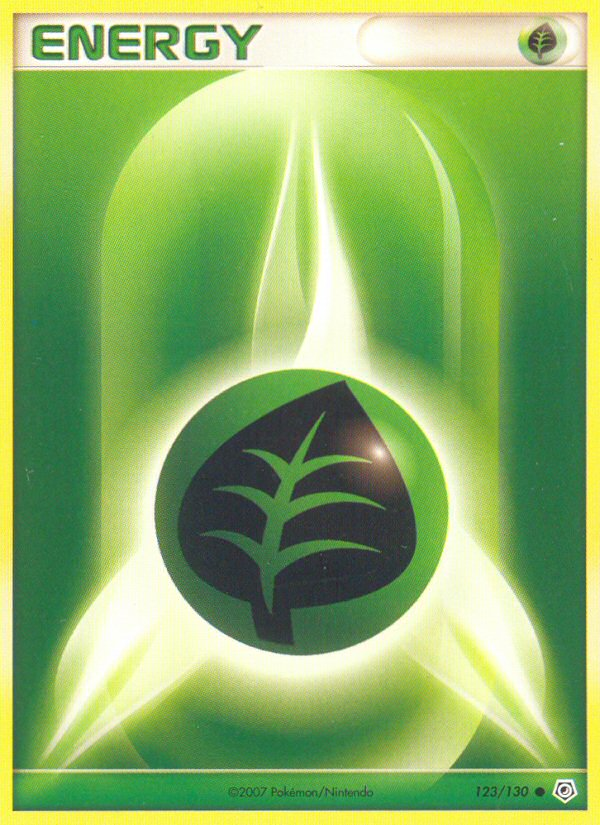 Grass Energy (123/130) [Diamond & Pearl: Base Set] | Dragon's Lair Comics and Fantasy Houston TX