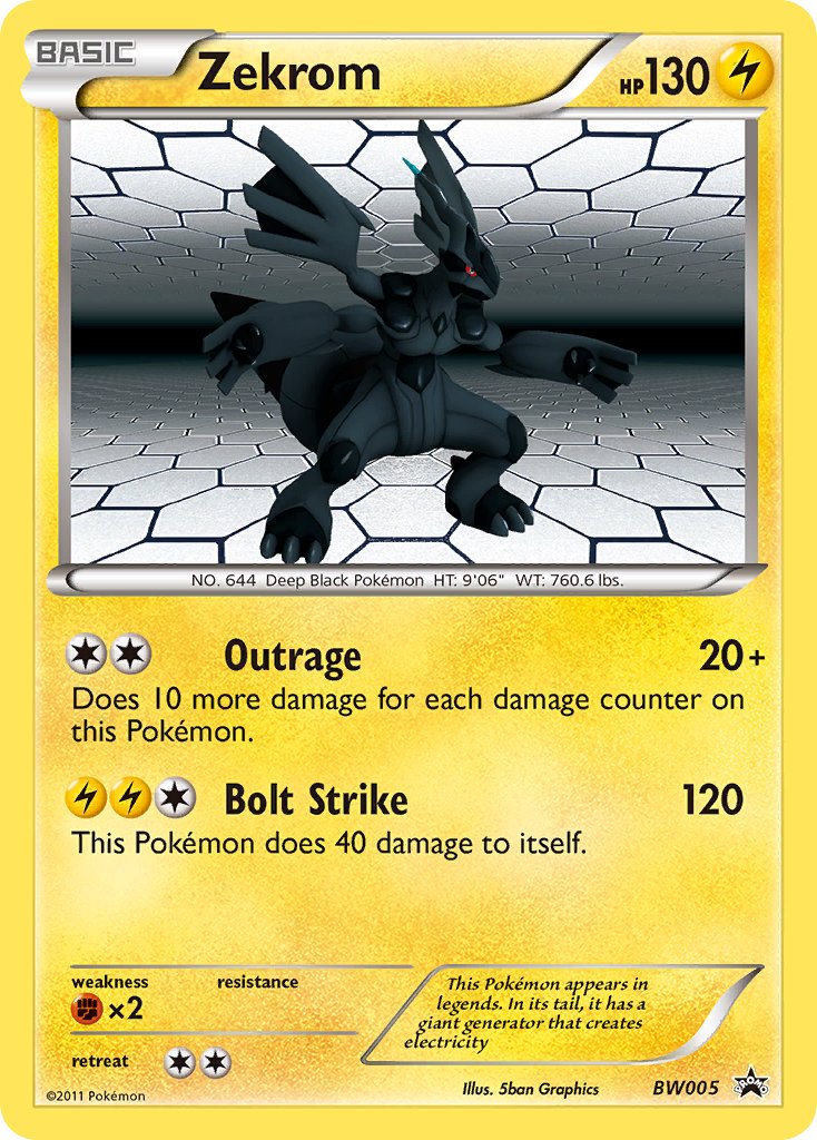 Zekrom (BW005) [Black & White: Black Star Promos] | Dragon's Lair Comics and Fantasy Houston TX