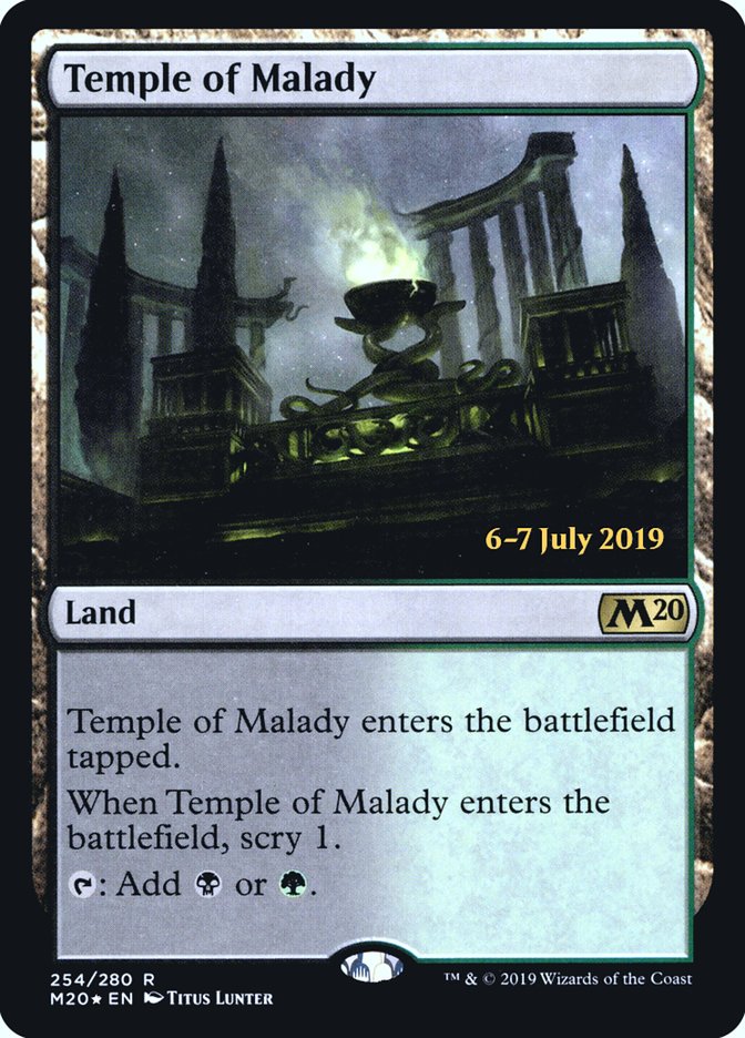 Temple of Malady [Core Set 2020 Prerelease Promos] | Dragon's Lair Comics and Fantasy Houston TX