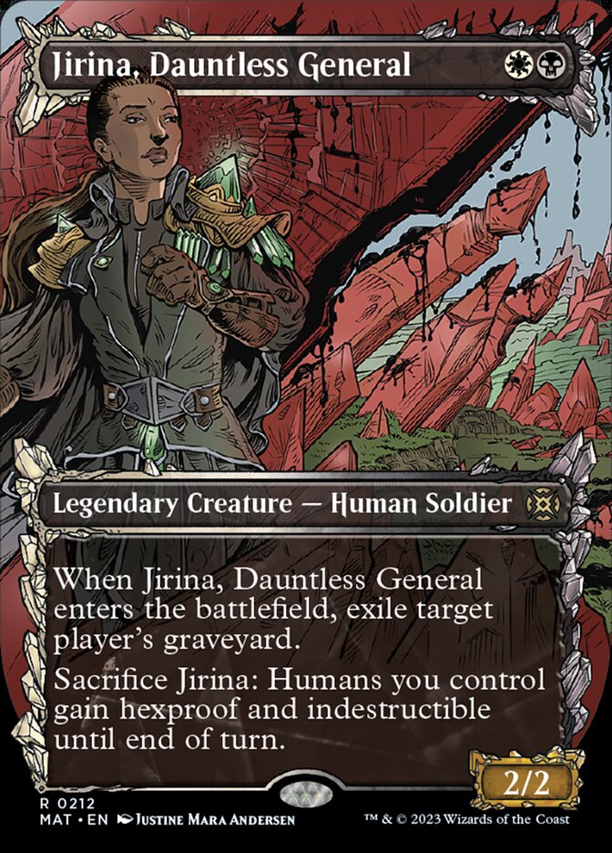Jirina, Dauntless General (Showcase Halo Foil) [March of the Machine: The Aftermath] | Dragon's Lair Comics and Fantasy Houston TX